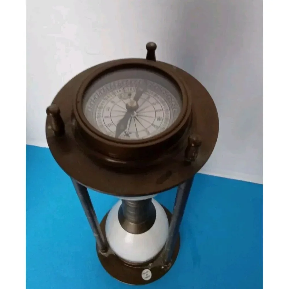 Vintage Hourglass‎ Sand Timer Bronze Finish Home Decor Accent Piece